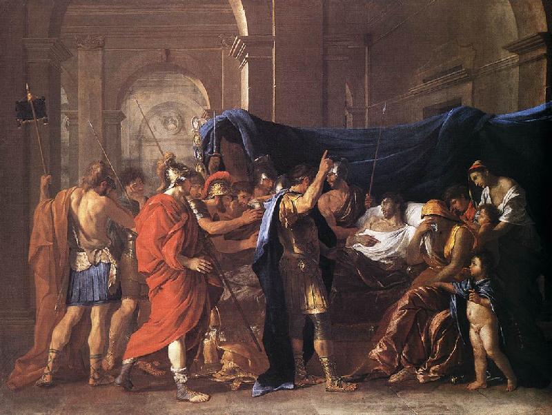 POUSSIN, Nicolas The Death of Germanicus af oil painting picture